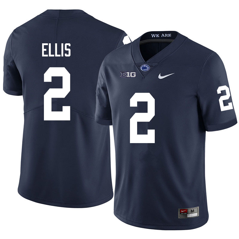 Men #2 Keaton Ellis Penn State Nittany Lions College Football Jerseys Sale-Navy